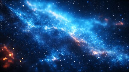 Obraz premium Abstract Blue Glitch Background 