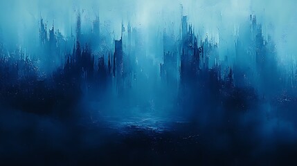 Fototapeta premium Abstract Blue Glitch Background 