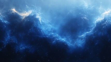 Obraz premium Abstract Blue Glitch Background 