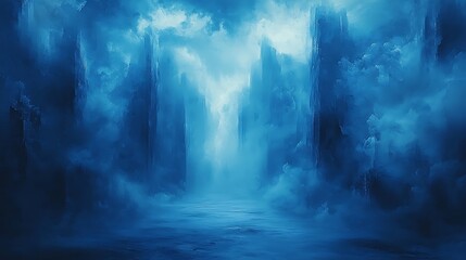 Obraz premium Abstract Blue Glitch Background 