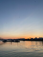 Obraz premium Portugal, Cabanas beach, sunset