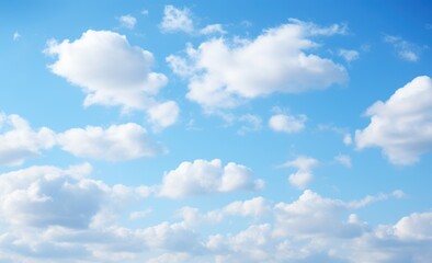 Fototapeta premium Light blue sky with clouds