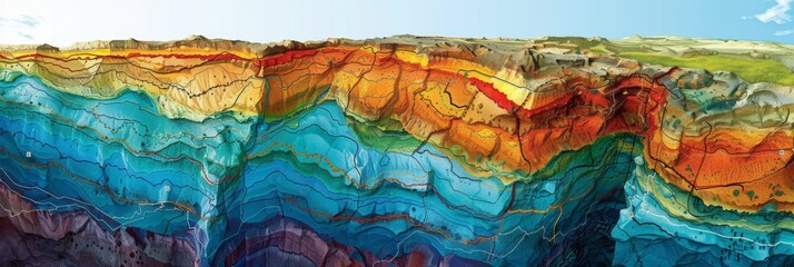Unlocking Subsurface Aquifers: Geologists' Method of Predicting Underground Water Table Extent Using Data Layers in Hydrogeology