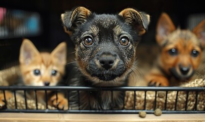 A serene image of a pet paradise.