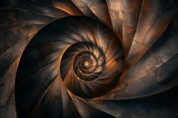 a spiral design with a blue background, spiral design expanding outward, representing growth and expansion