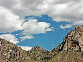 Mountain Range - Rocky - Tucson Oro Valley Arizona with blue sky