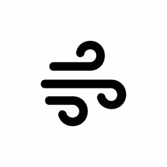 wind air weather icon vector