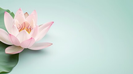 High-resolution lotus flower with vibrant, detailed petals, isolated against a simple background with room for advertising text or graphic elements