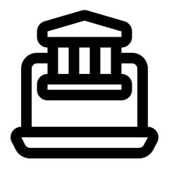 online banking icon for illustration
