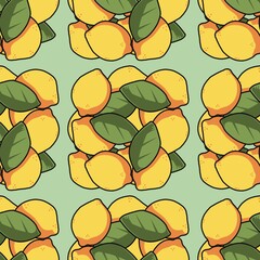 seamless pattern with oranges