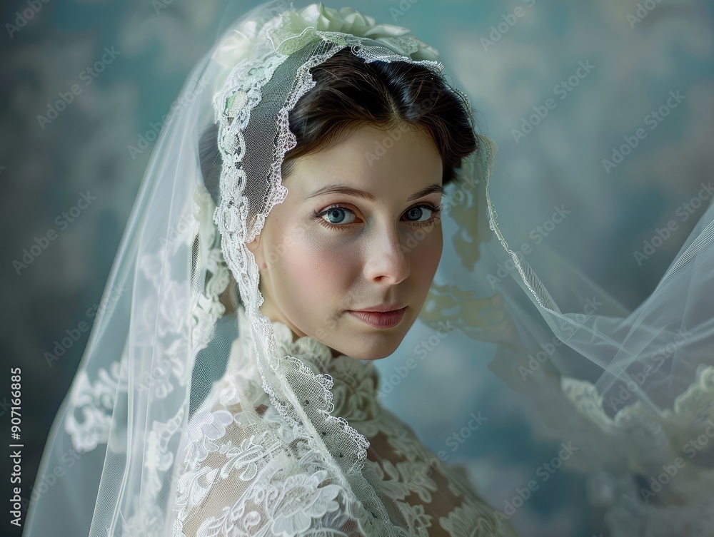 Poster portrait of a bride