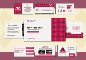 Red and White Corporate Business Presentation Template