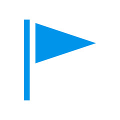 Blue flag icon