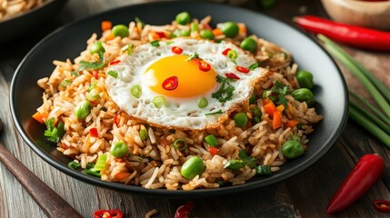 Fried Rice with Egg and Vegetables