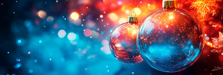 Christmas, new year luxury template with place for text. Social media post, banner, header, email, cover, flyer brochure, invitation, greeting card. Trendy elegant modern design. Generative Ai content