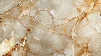 Fototapeta premium Beige Marble with Brown and Gold Veining, Warm and Earthy Polished Surface