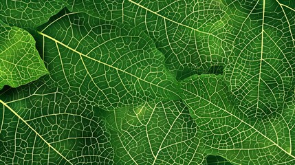 Obraz premium Nature of green leaf in garden at summer. Natural green leaves plants using as spring background cover page greenery environment ecology wallpaper