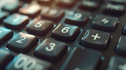 Closeup shot of doing calculations