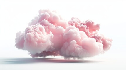 Beauty white cloudy on blue sky with soft sun light, Nature view soft white clouds on pastel blue sky background