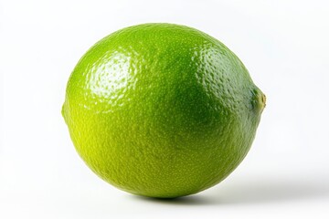 Lime isolated on white background, full depth of field , ai