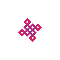 Obraz premium Squares, decor geometric symbol simple logo vector