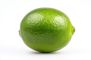 Lime isolated on white background, full depth of field , ai