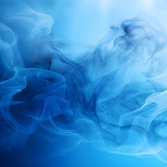 Smoky background, abstract blue smoke background