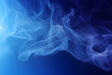 Fototapeta premium Smoke texture, abstract blue smoke background