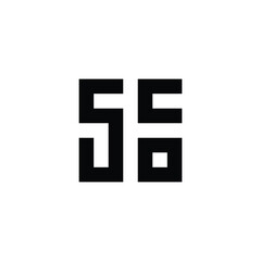 Obraz premium Letter S, c and o square geometric symbol simple logo vector