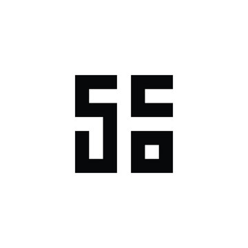 recommend clip art: Letter S, c and o square geometric symbol simple logo vector