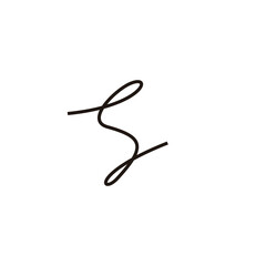 Letter A line, curve geometric symbol simple logo vector