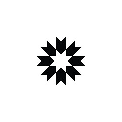 Obraz premium Ribbon geometric symbol simple logo vector