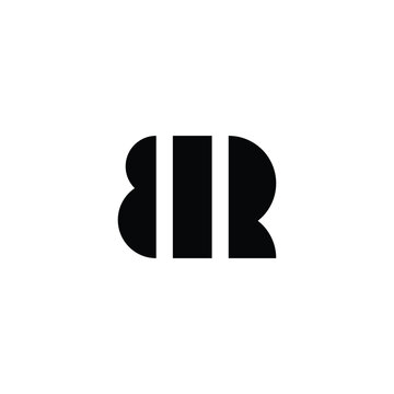 recommend clip art: Letter BR, ambigram logos, geometric symbol simple logo vector