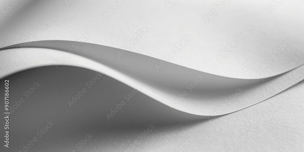 Poster a close-up shot of a sheet of paper lying on a table, suitable for use in business or educational se