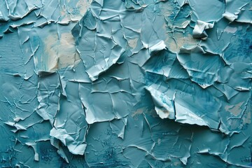 Fototapeta premium A close-up shot of peeling paint on a wall, great for use in construction or DIY projects