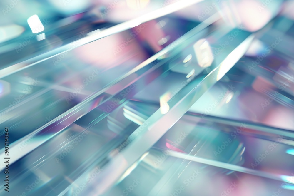 Poster close-up of a glass surface with a blurry background, suitable for use in product or packaging desig