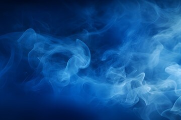 Smoky background, abstract blue smoke background
