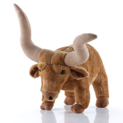 Fototapeta premium Texas Longhorn cute soft toy