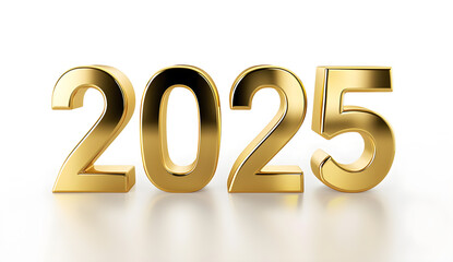 The year is 2025 and it is written in gold