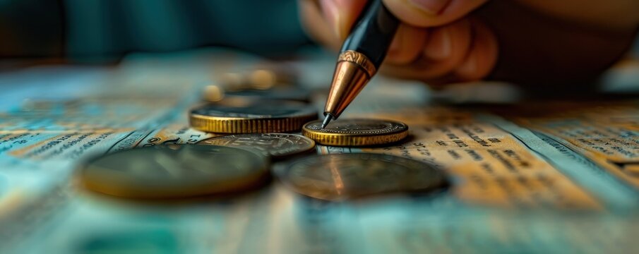 Analyst detecting overpayment in company's expense report, income expenses overpayment, precise analysis