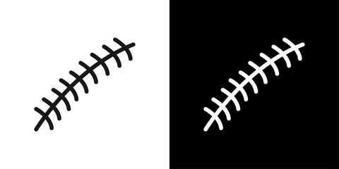 Scar icon Black line art vector logo set