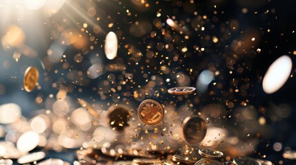 Picture a thrilling moment where money is flying everywhere