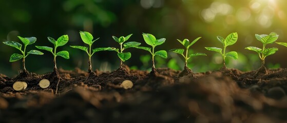 Ten seedlings gradually grew into majestic trees