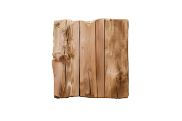 Rough wooden plank cut out brown plank wood desk board panel isolated white transparent old hardwood signs shape object textured vintage pattern
