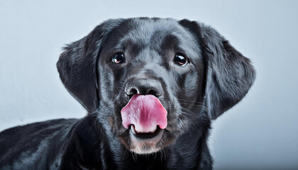 Obraz premium black labrador puppy