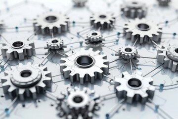 outline gear of connected other