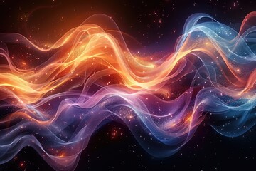 Modern masterpiece, abstract background wallpaper banner, presenting a stunning fusion of color, shape, and form, designed to elevate the aesthetic of websites, presentations, and digital artworks.