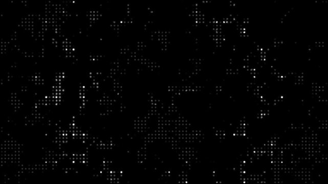 Seamless abstract technology halftone dotted overlay background animation