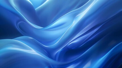 Obraz premium Light Gradient Background. Abstract Flow Shape Poster. Vivid Digital Landing Pages. Blue Dynamic Illustration. Gradient Background which is very good