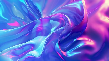 Obraz premium Light Gradient Background. Abstract Flow Shape Poster. Vivid Digital Landing Pages. Blue Dynamic Illustration. Gradient Background which is very good